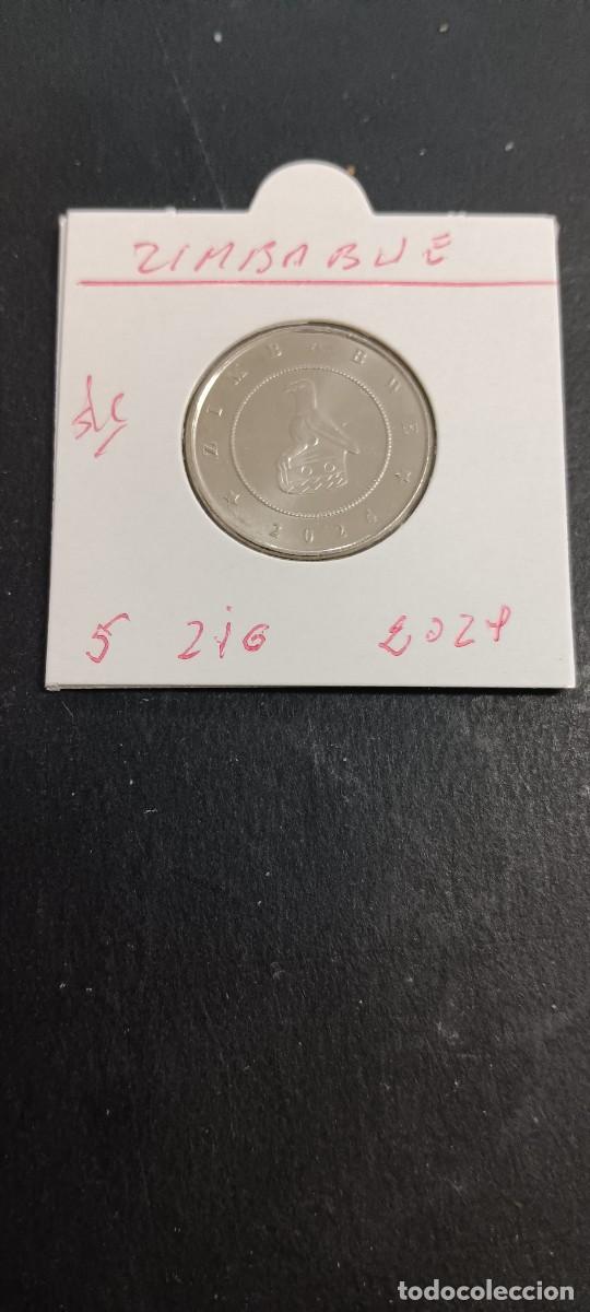 Monedas antiguas de &Aacute;frica: ZIMBABWE 5 ZIG 2024 MBC KM=NEW