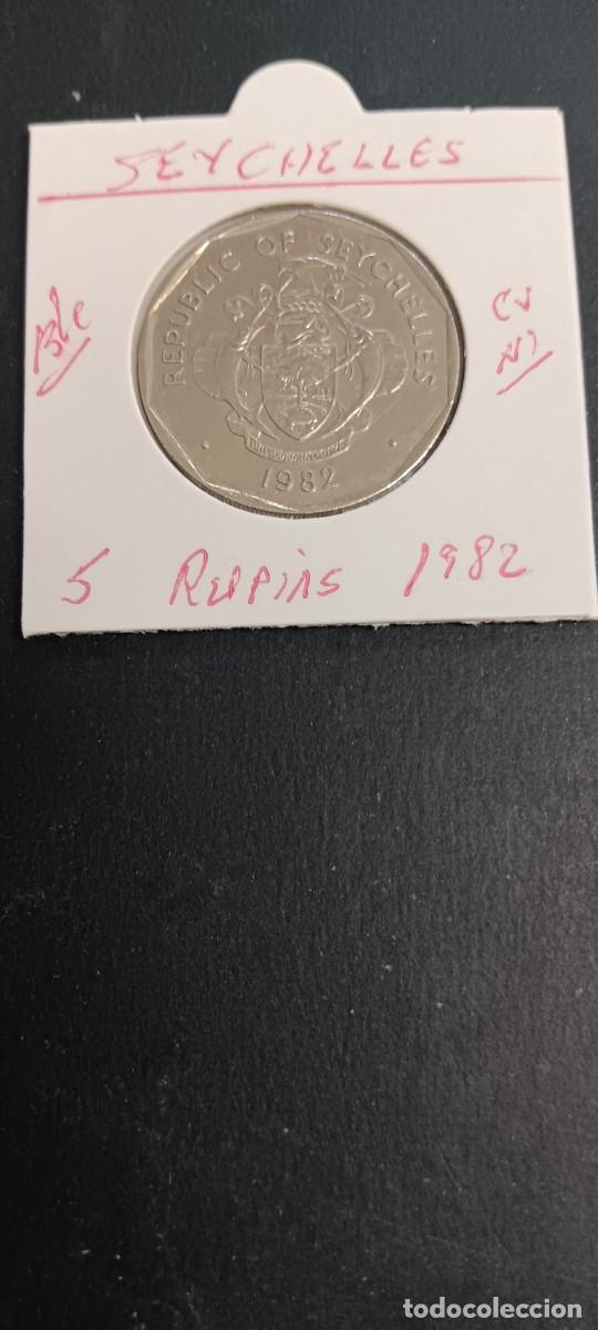 Monedas antiguas de &Aacute;frica: SEYCHELLES 5 RUPIAS 1982 BC KM=51.2 (CUPRONIQUEL)