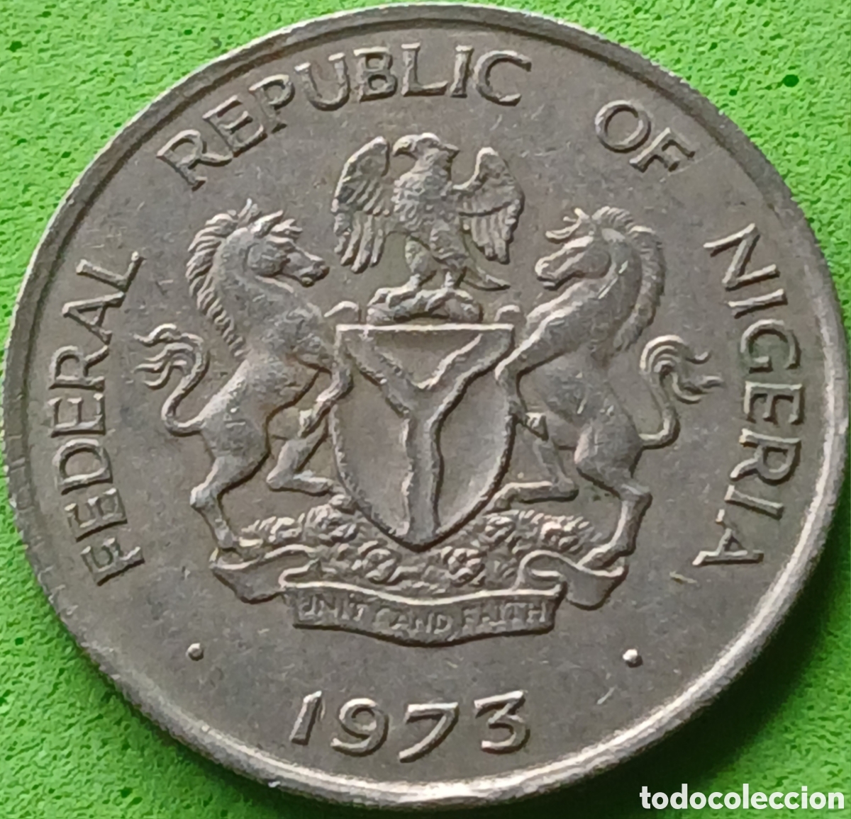Monedas antiguas de &Aacute;frica: Nigeria 10 kobo 1973 km#10.1