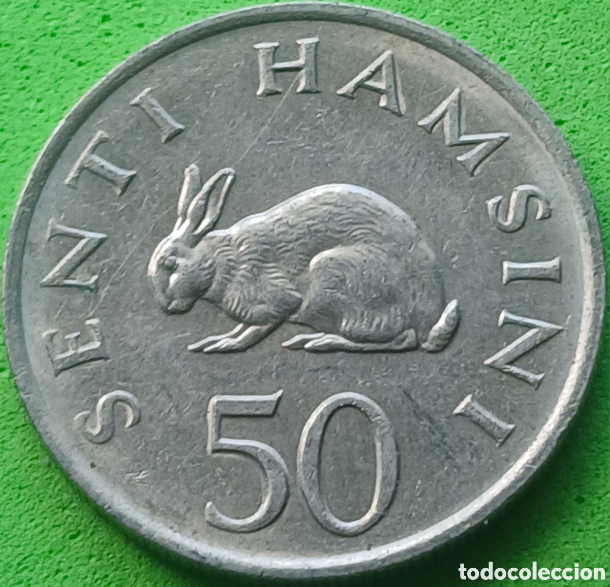 Monedas antiguas de &Aacute;frica: Tanzania 50 sent&iacute; 1983 km#3 poco com&uacute;n