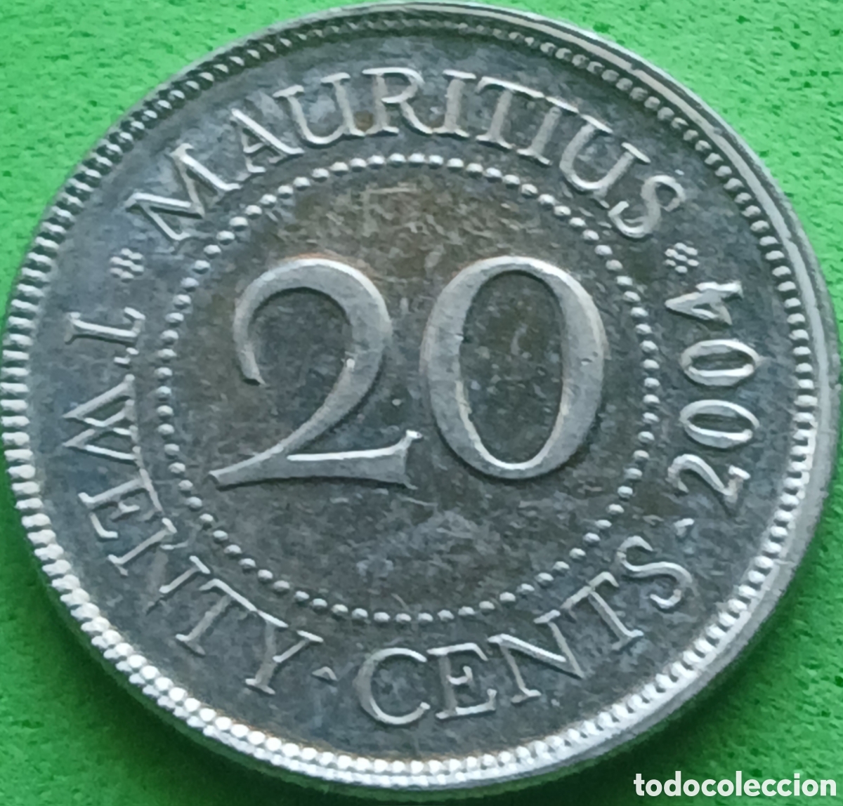 Monedas antiguas de &Aacute;frica: Mauricio 20 cents 2004 km#53