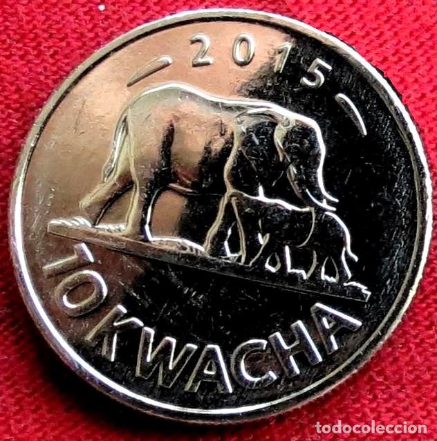Monedas antiguas de &Aacute;frica: Malawi 10 kwacha 2015 elefante UNC