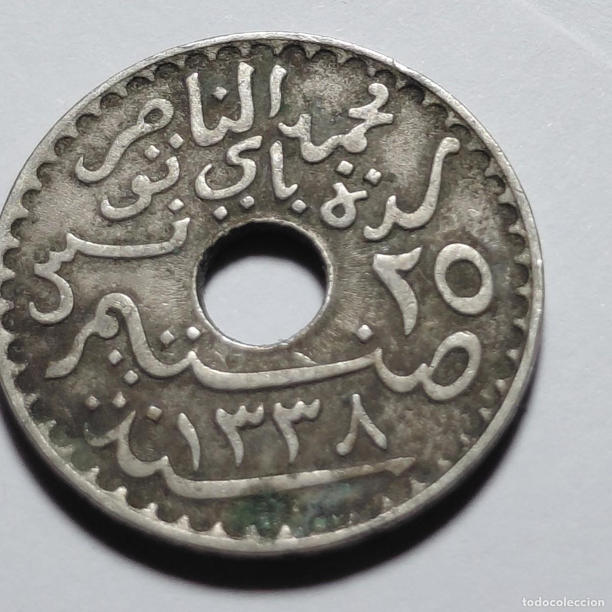 Monedas antiguas de &Aacute;frica: TUNEZ - 25 centimes 1920 KM244