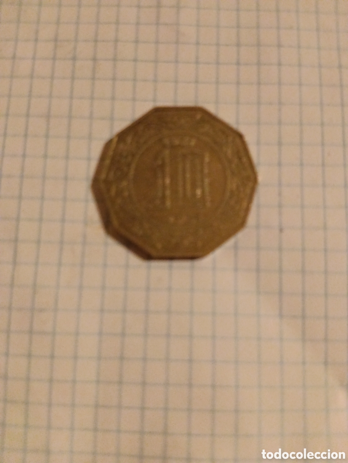 Monedas antiguas de &Aacute;frica: Moneda 10 dinars Algeria1979 tirada 100