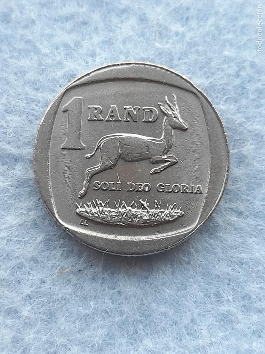 Moedas antigas de &Aacute;frica: Sud&aacute;frica. 1 Rand. A&ntilde;o 1989.