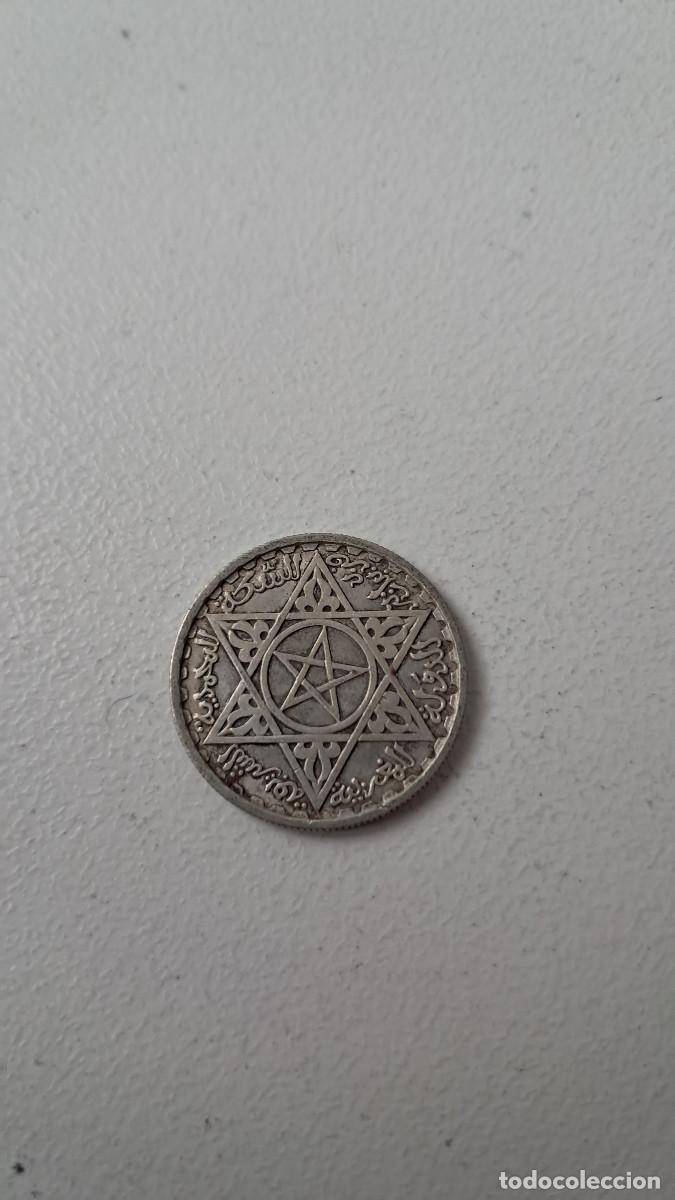 Monedas antiguas de &Aacute;frica: Moneda de plata, Marruecos, 1953, 100 francos