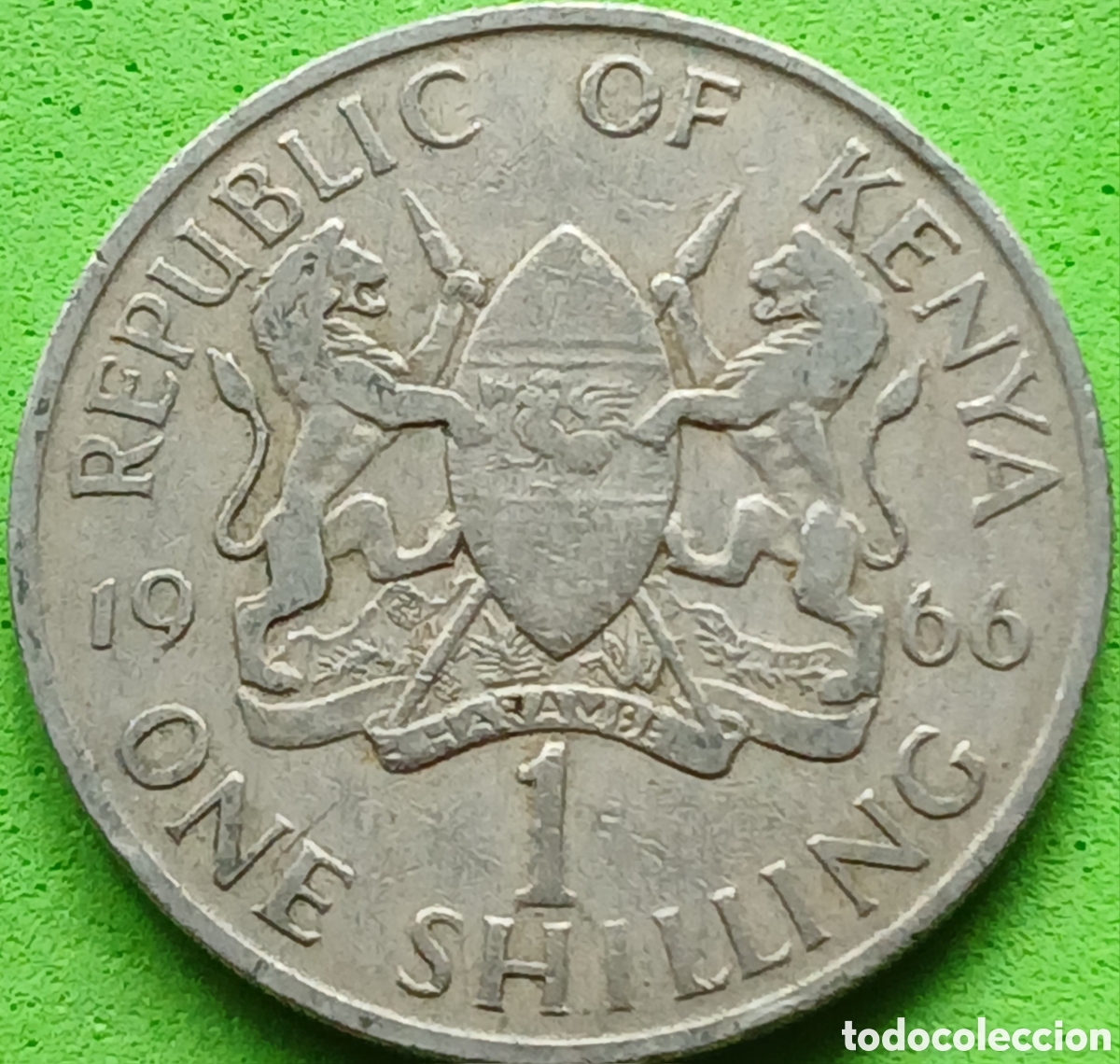 Monedas antiguas de &Aacute;frica: Kenya one shilling 1966 km#5