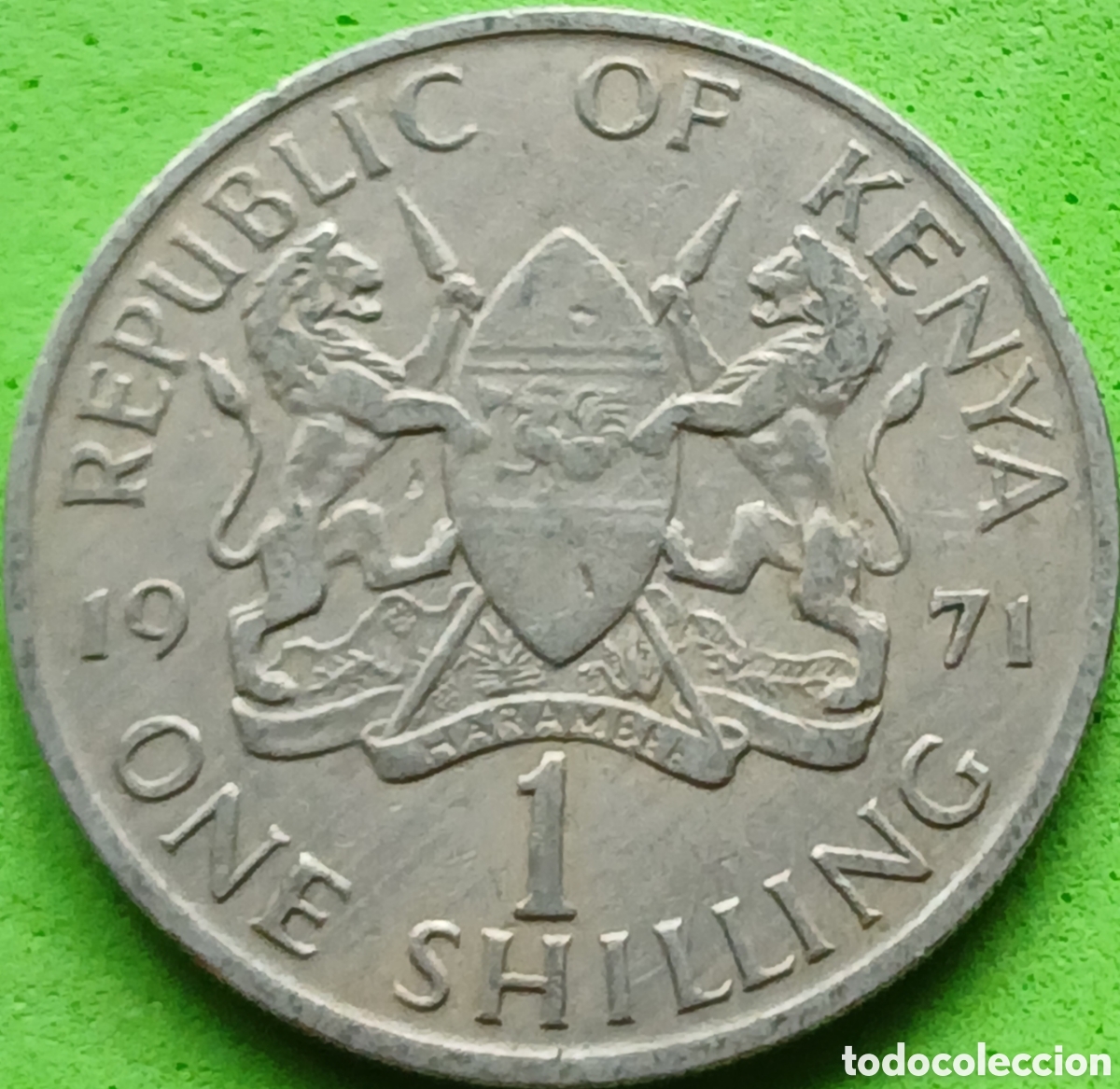 Monedas antiguas de &Aacute;frica: Kenya one shilling 1971 km#14