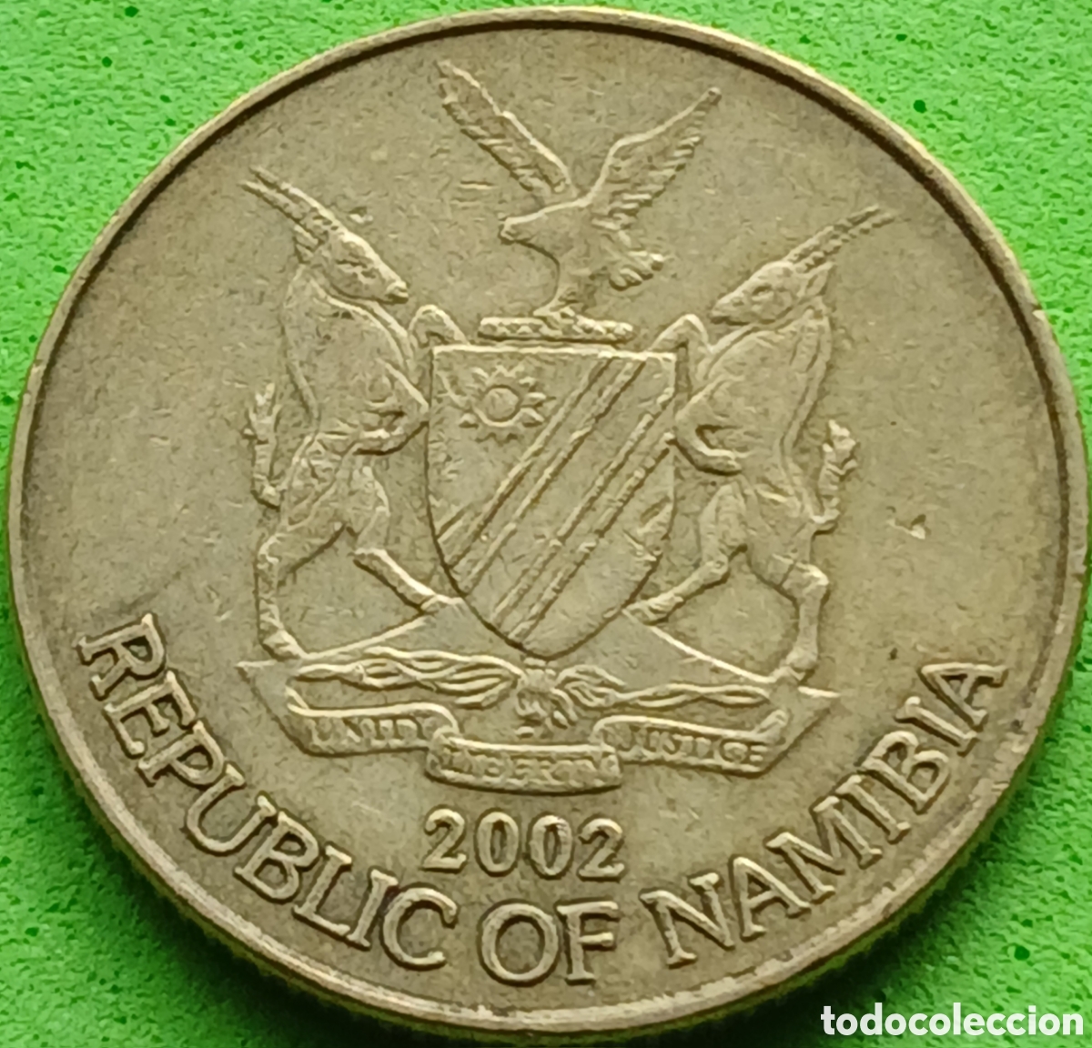 Monedas antiguas de &Aacute;frica: Namibia 1 d&oacute;lar 2002 km#4 - Foto 2
