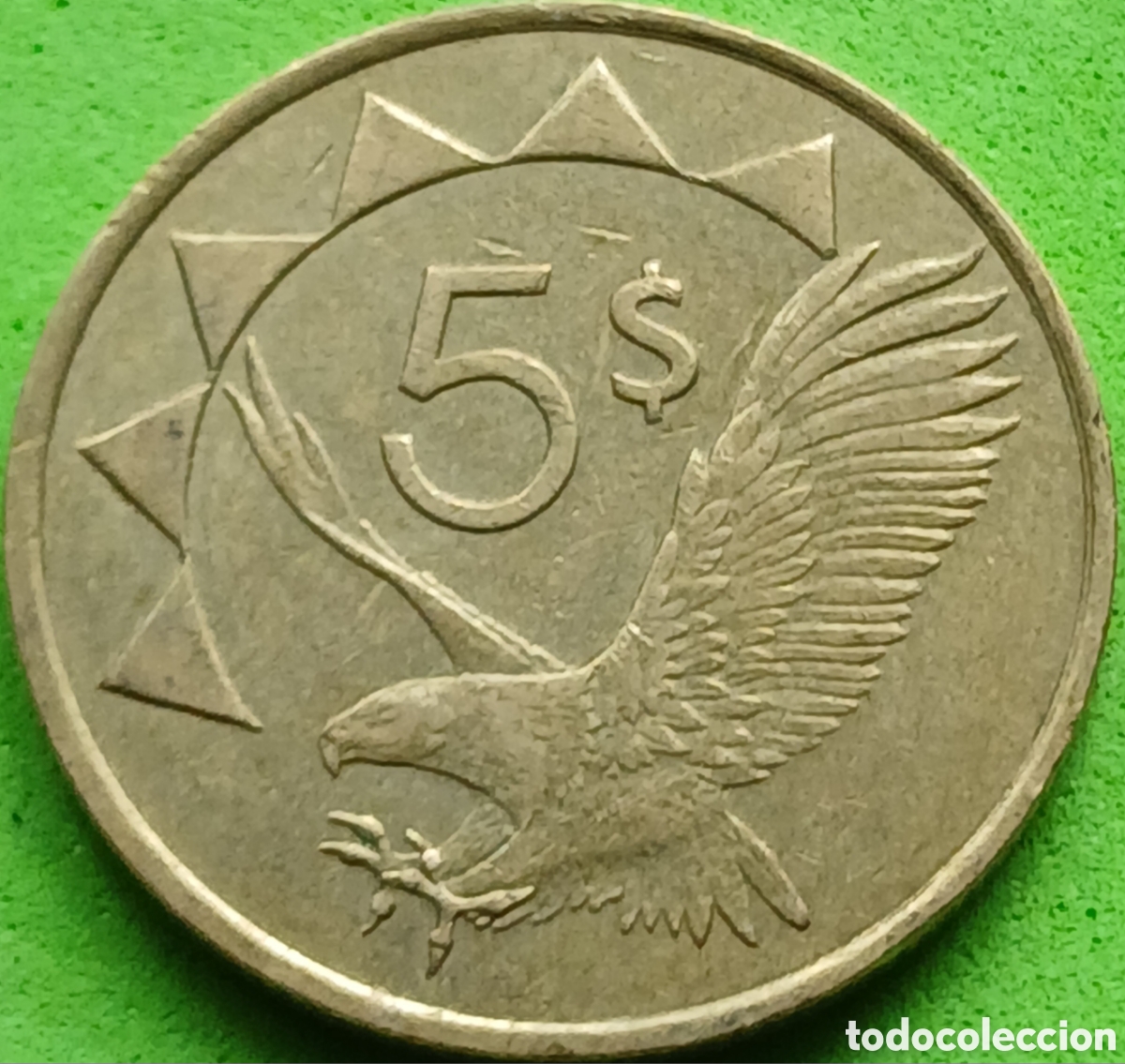 Monedas antiguas de &Aacute;frica: Namibia 5 d&oacute;lares 1993 km#5