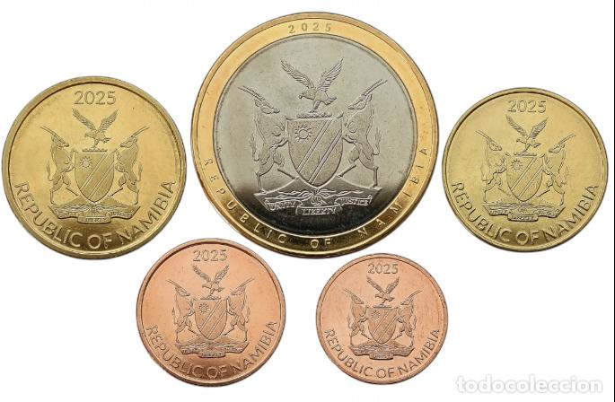 Monedas antiguas de &Aacute;frica: Serie NAMIBIA 2025 - 5 monedas - Foto 2