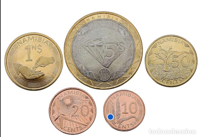 Monedas antiguas de &Aacute;frica: Serie NAMIBIA 2025 - 5 monedas - Foto 1