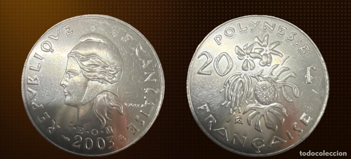 Alte M&uuml;nzen aus Afrika: Polinesia Francesa 20 francos &middot; 2003