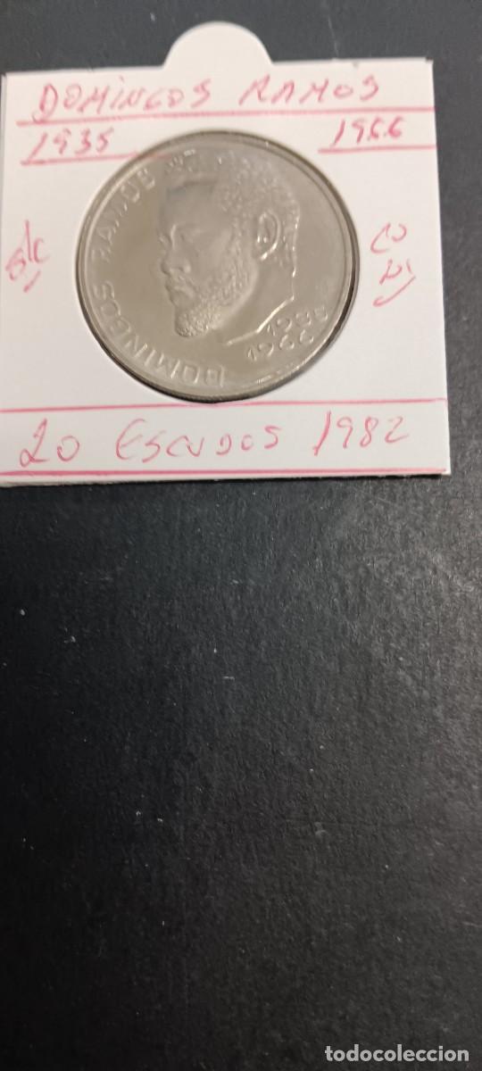 Monedas antiguas de &Aacute;frica: CABO VERDE 20 ESCUDO 1982 S/C KM= 20 (CUPRONIQUEL) DOMINGOS RAMOS 1935-1966