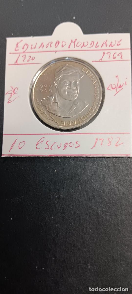 Monedas antiguas de &Aacute;frica: CABO VERDE 10 ESCUDO 1982 S/C KM= 19 (CUPRONIQUEL) EDUARDO MONDLANE 1920-1969