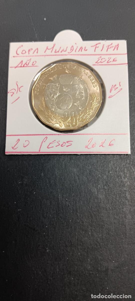 Monedas antiguas de &Aacute;frica: MEXICO 20 PESOS 2026 S/C (BIMETALICA) COPA MUNDIAL FIFA 2026