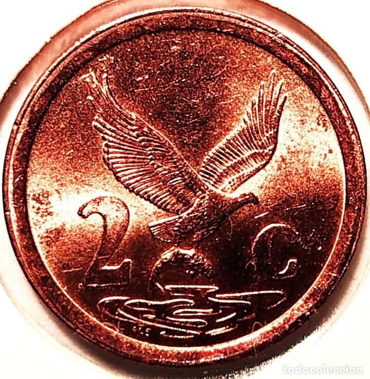 Monedas antiguas de &Aacute;frica: SUDAFRICA (1961-) - 2 CENTAVOS 1997 - AGUILA - B - 3 GR. ACERO COBREADO - DIAMETRO 18 mm - KM#159