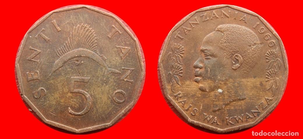 Monedas antiguas de &Aacute;frica: 5 SENTI 1966 TANZANIA-156532