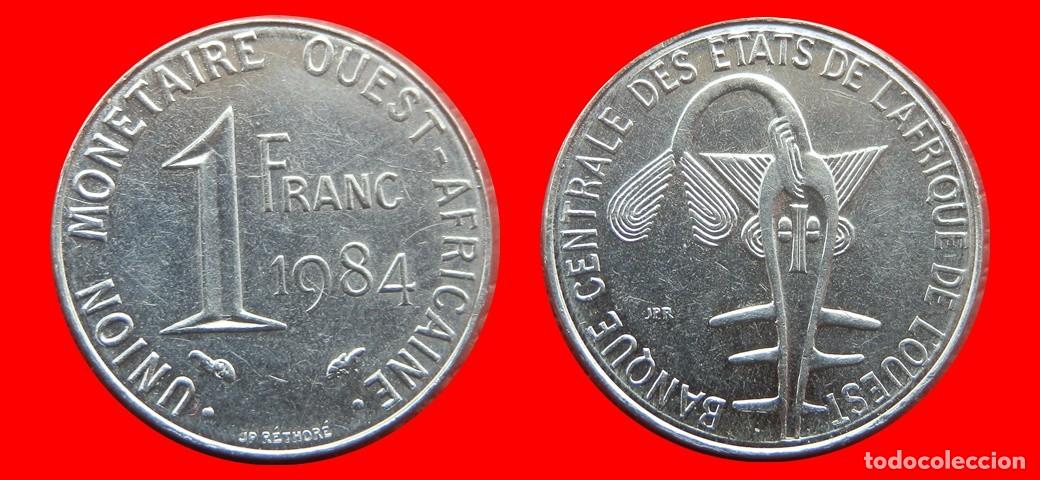 Monedas antiguas de &Aacute;frica: 1 FRANCO 1984 AFRICA DEL OESTE-156534