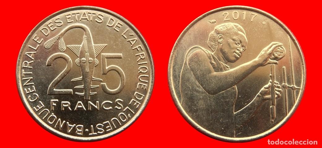 Monedas antiguas de &Aacute;frica: 25 FRANCOS 2017 AFRICA DEL OESTE-156536