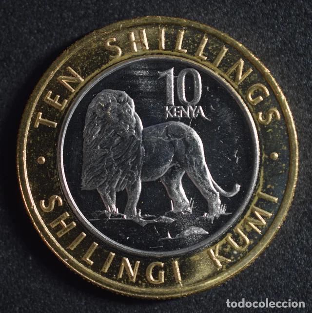 Monnaies anciennes d'Afrique: 2018 - 10 Chelines - KENIA