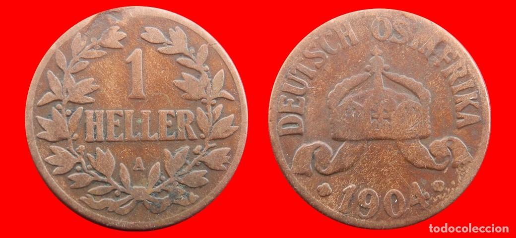 Monedas antiguas de &Aacute;frica: 1 HELLER 1904 AFRICA ORIENTAL ALEMANA-156564