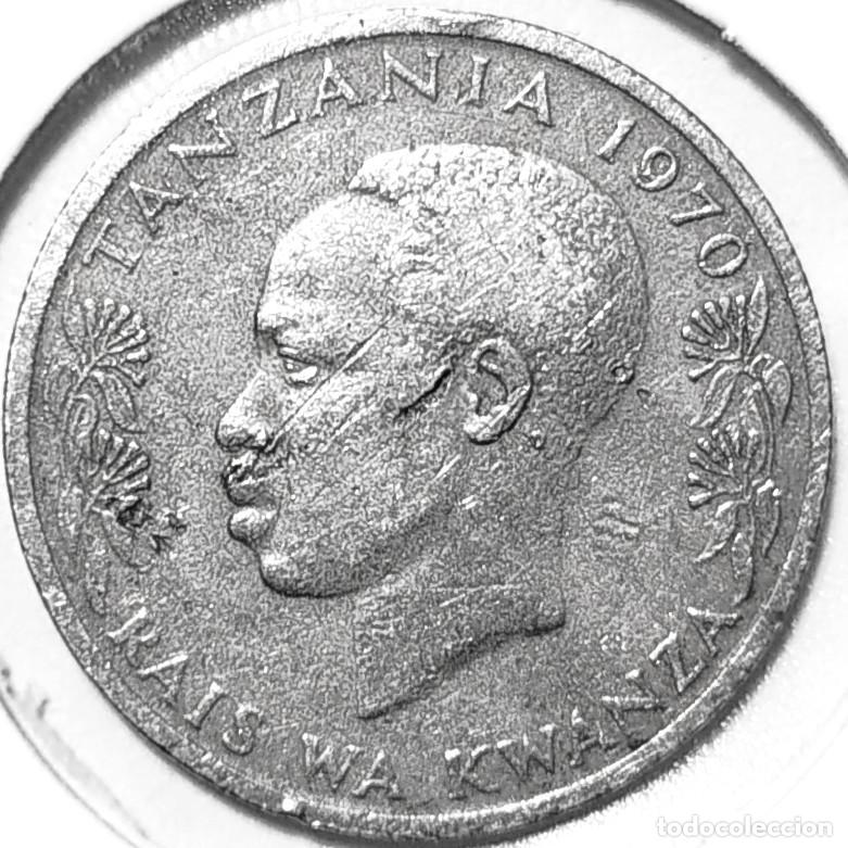 Monedas antiguas de &Aacute;frica: TANZANIA (1966-) - 50 SENTI HAMSINI 1970 - CONEJO - B - 4 GR. CUPRONIQUEL - DIAMETRO 21 mm - KM#3