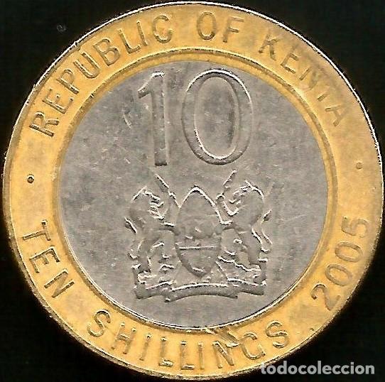 Monedas antiguas de &Aacute;frica: KENIA 2005 - 10 SHILLINGS - KM 35.1 - CIRCULADA