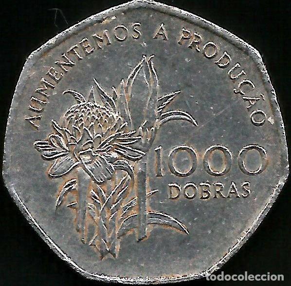 Old Coins of Africa: SANTO TOME Y PRINCIPE 1997 - F.A.O. - 1000 DOBRAS - KM 90 - CIRCULADA
