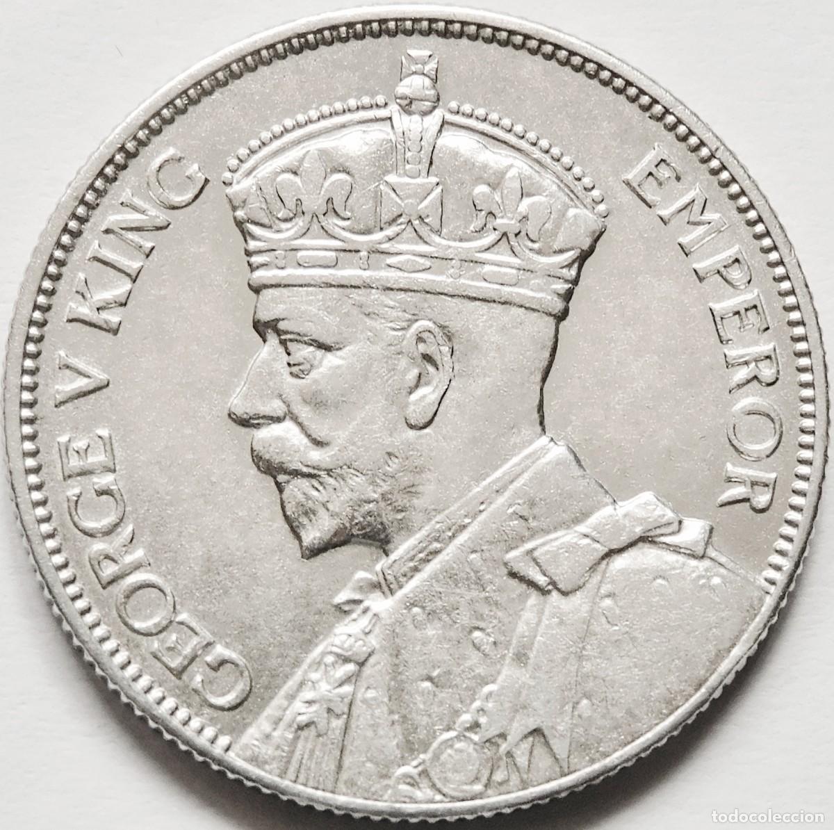 Monedas antiguas de &Aacute;frica: MONEDA RHODESIA DEL SUR 2 CHELINES 1935 PLATA EXCELENTE. ESCASA