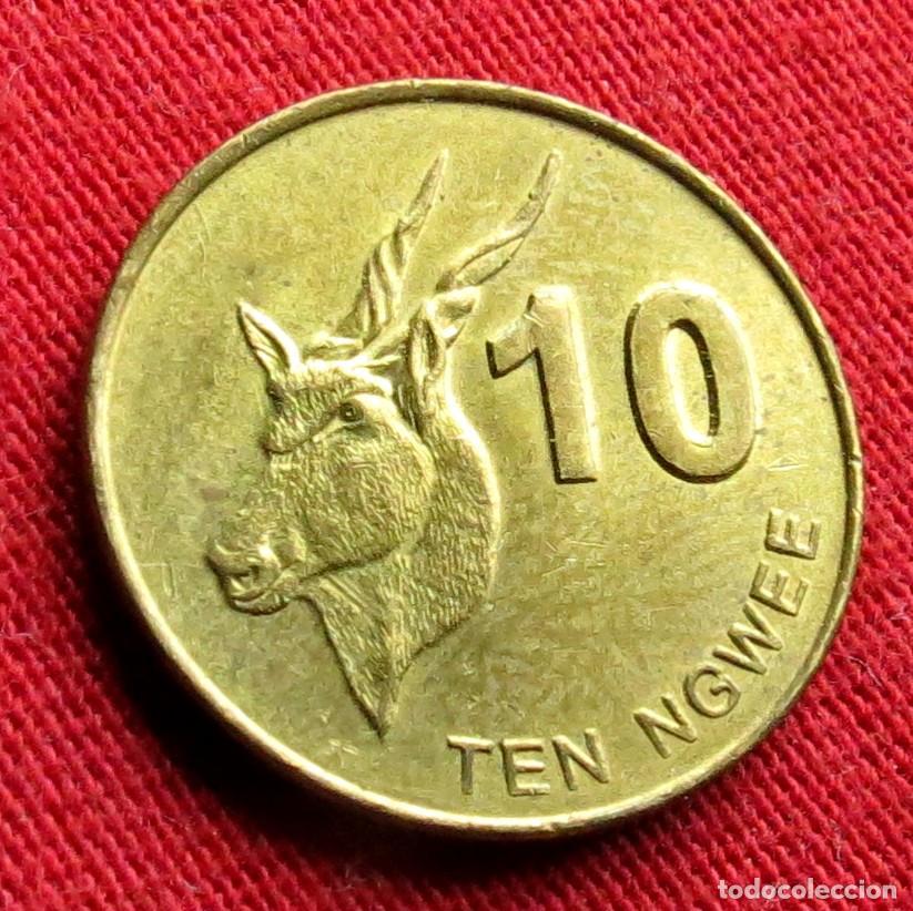 Old Coins of Africa: Zambia 10 ngwee 2012 #1