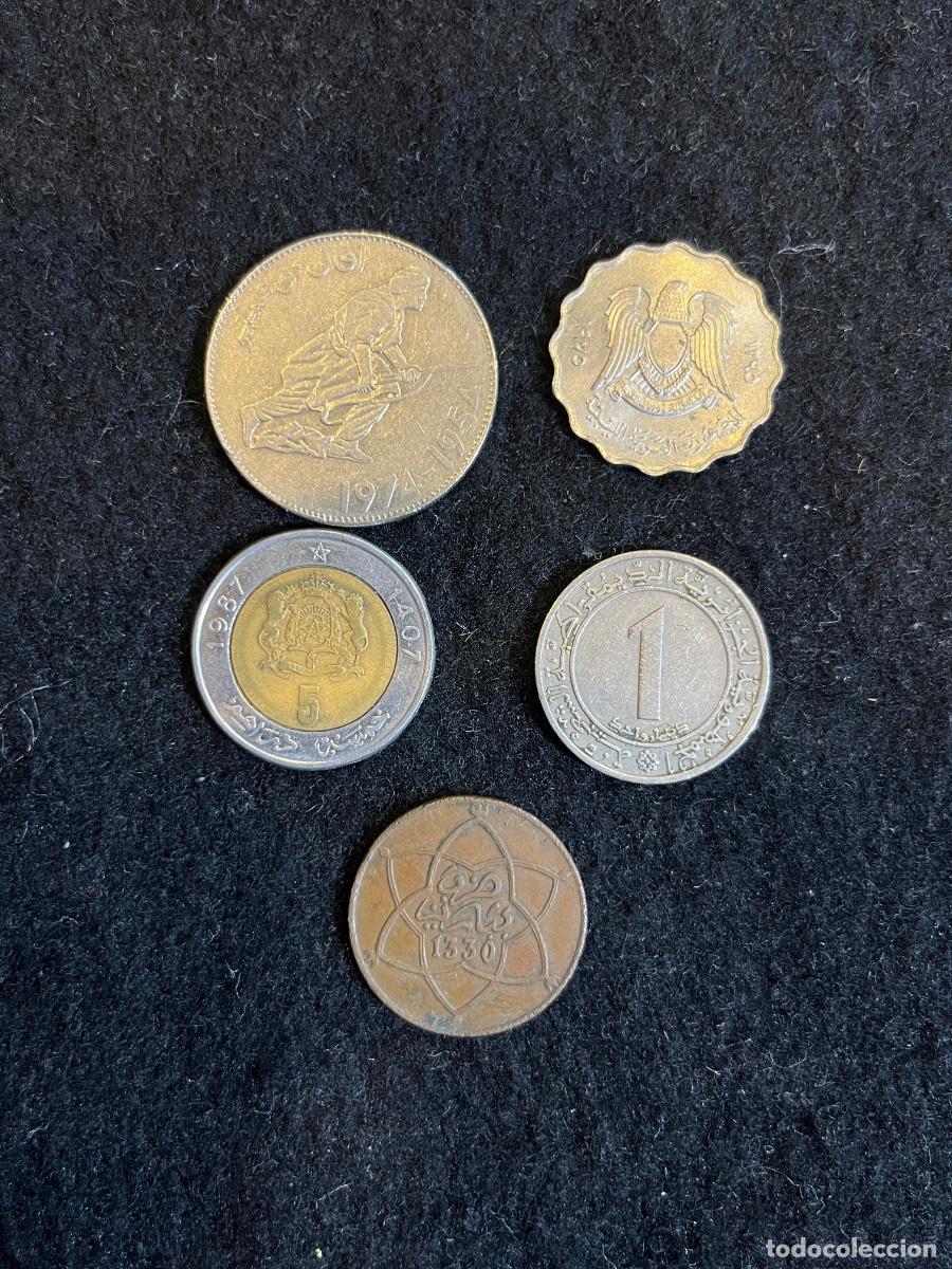Monete antiche di Africa: Lote de monedas Marruecos y Egipto &ndash; Dirhams, fracciones y monedas conmemorativas &ndash; Colecci&oacute;n intern