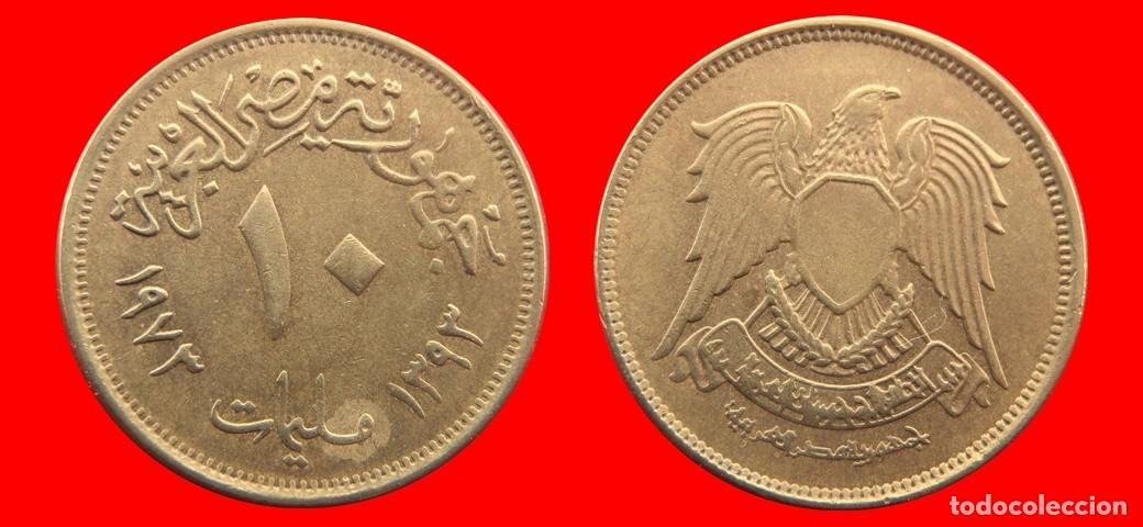 Monedas antiguas de &Aacute;frica: 10 MILLIEMES 1973 EGIPTO-156631