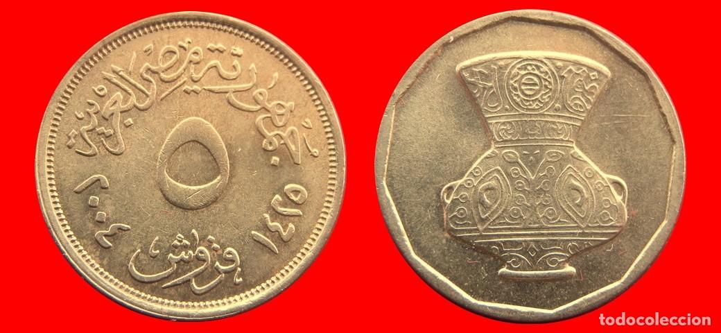 Monedas antiguas de &Aacute;frica: 5 PIASTRAS 2004 EGIPTO-156637