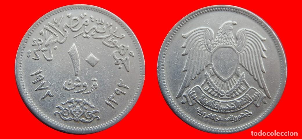Monedas antiguas de &Aacute;frica: 10 PIASTRAS 1972 EGIPTO-156641