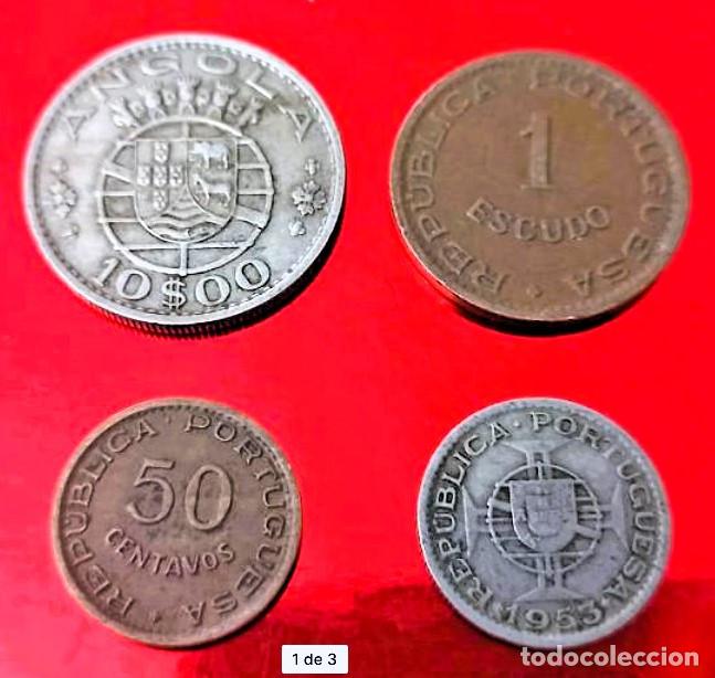 Monete antiche di Africa: Angola 4 Monedas REP&Uacute;BLICA PORTUGUESA Lote 2483
