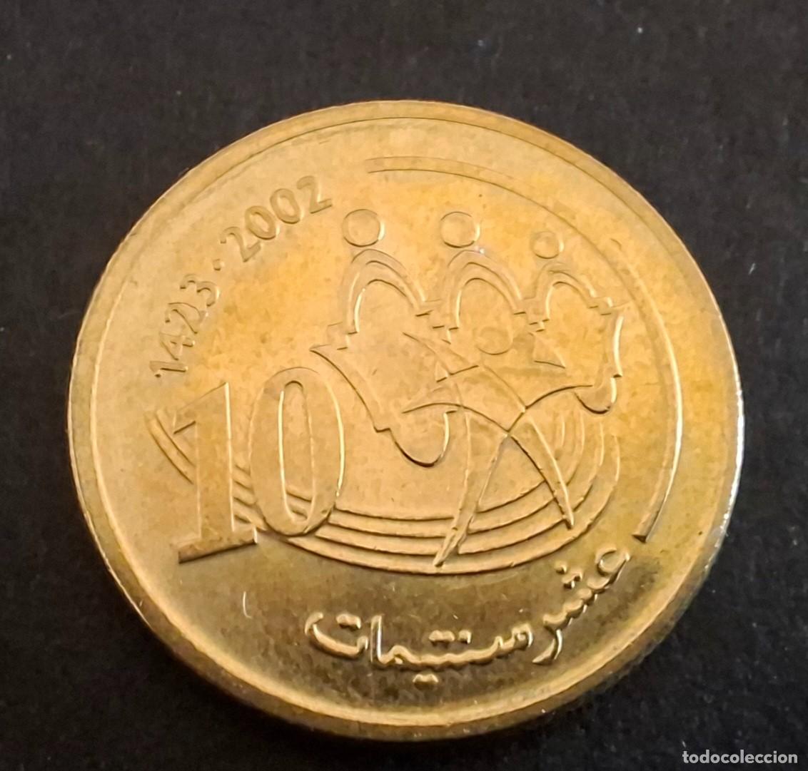 Monnaies anciennes d'Afrique: MARRUECOS 10 Santimat 2002 KM y114