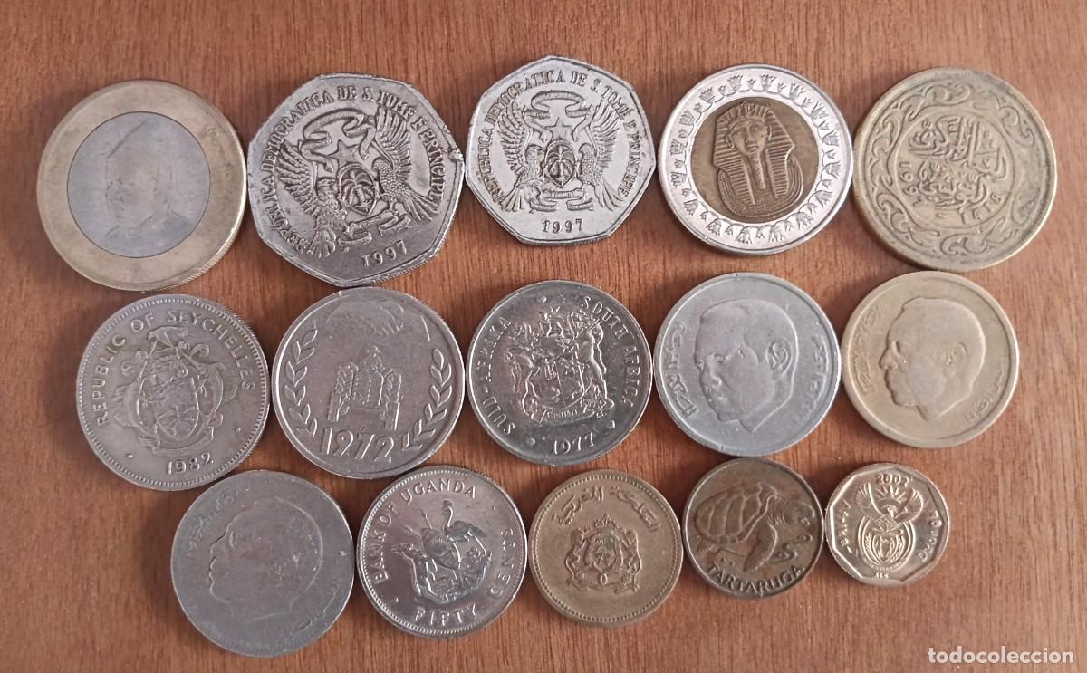 Moedas antigas de &Aacute;frica: Lote monedas africanas