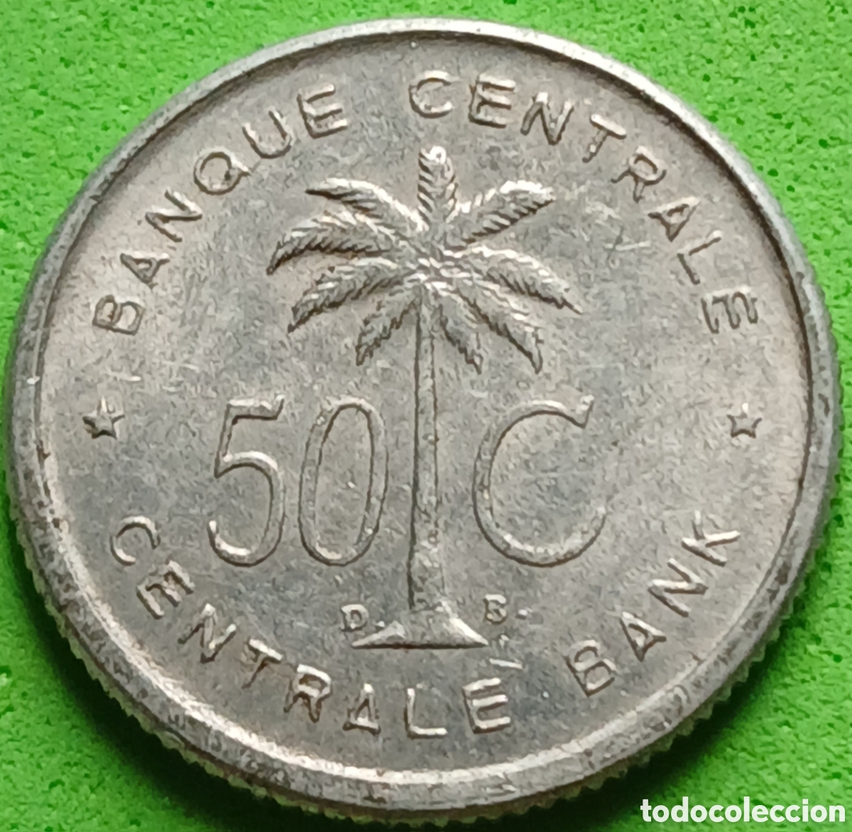 Alte M&uuml;nzen aus Afrika: Ruanda-Urundi 50 c&eacute;ntimos 1954 km#2