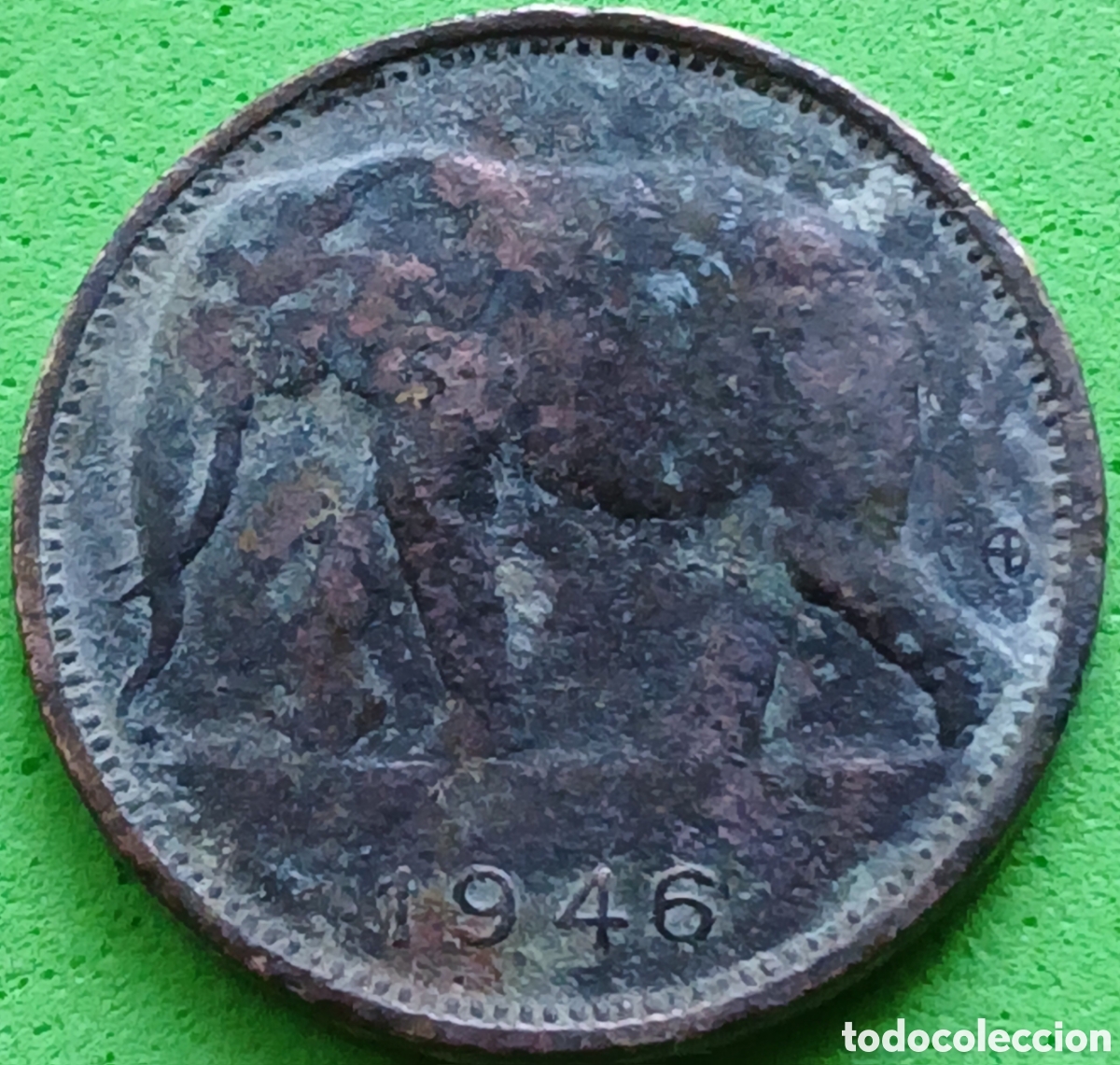 Old Coins of Africa: Congo Belga 1 franco 1946 km#26