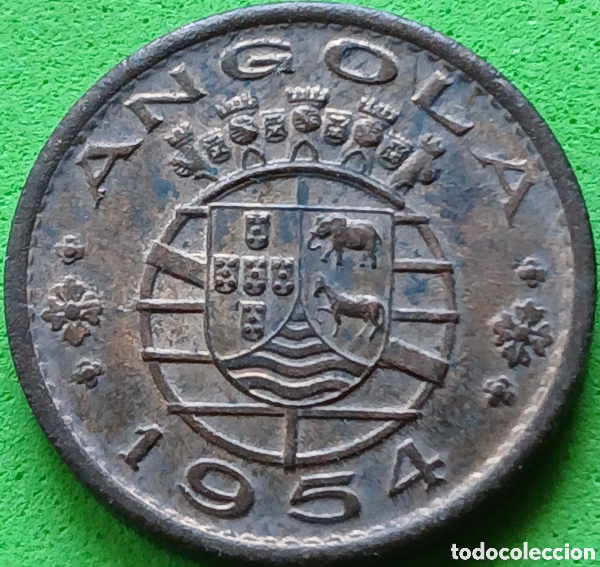 Old Coins of Africa: Angola 50 centavos 1954 km#75