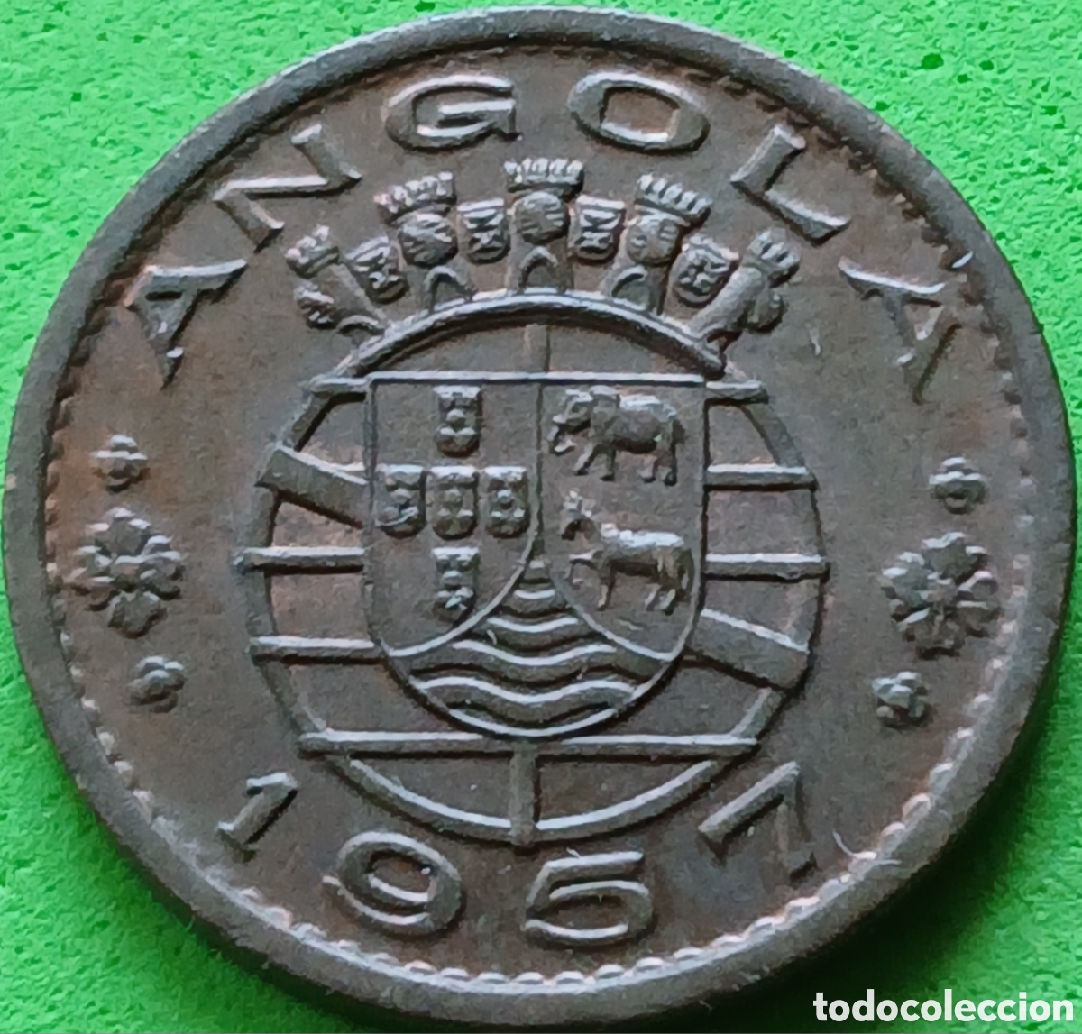 Old Coins of Africa: Angola 50 centavos 1957 km#75