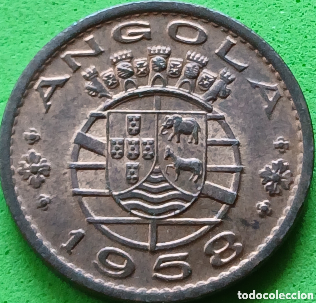 Old Coins of Africa: Angola 50 centavos 1958 km#75