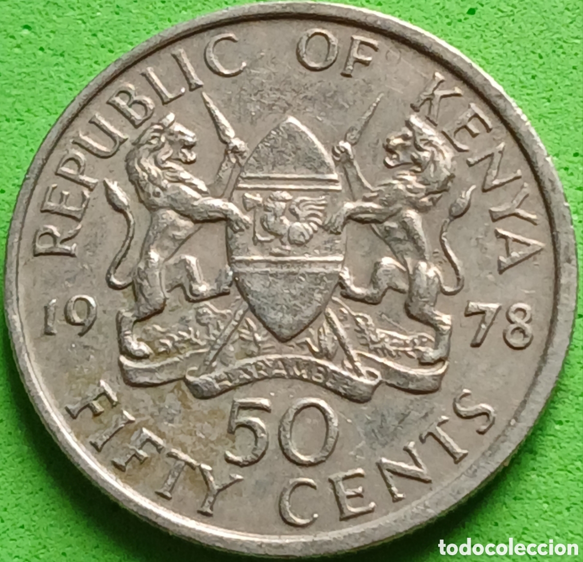 Monnaies anciennes d'Afrique: Kenya 50 cents 1978 km#13