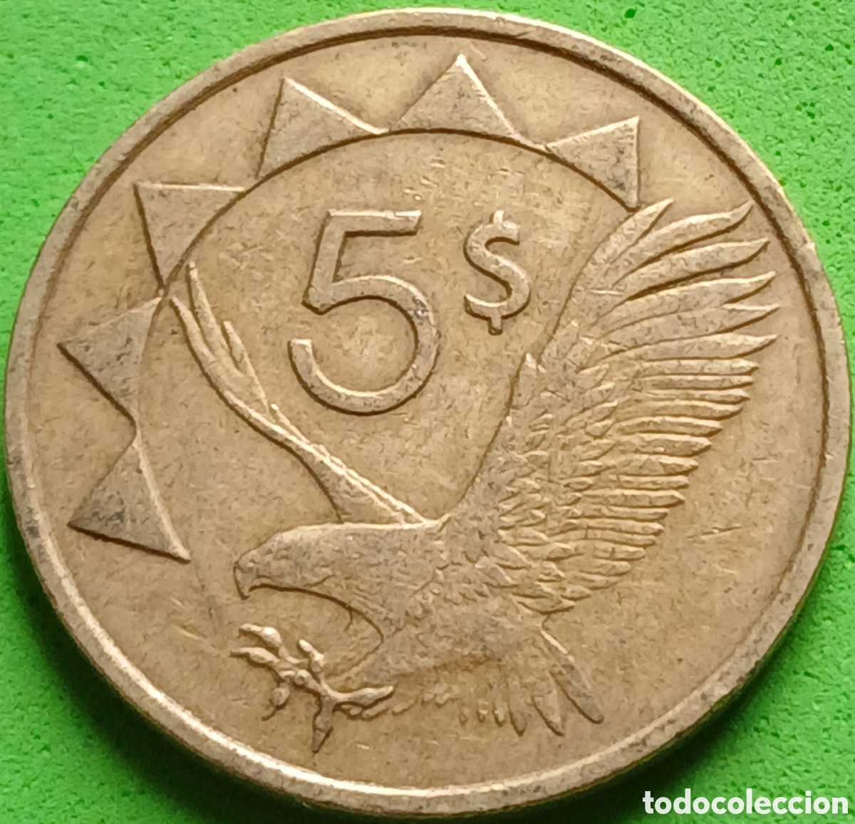 Old Coins of Africa: Namibia 5 d&oacute;lares 1993 km#5