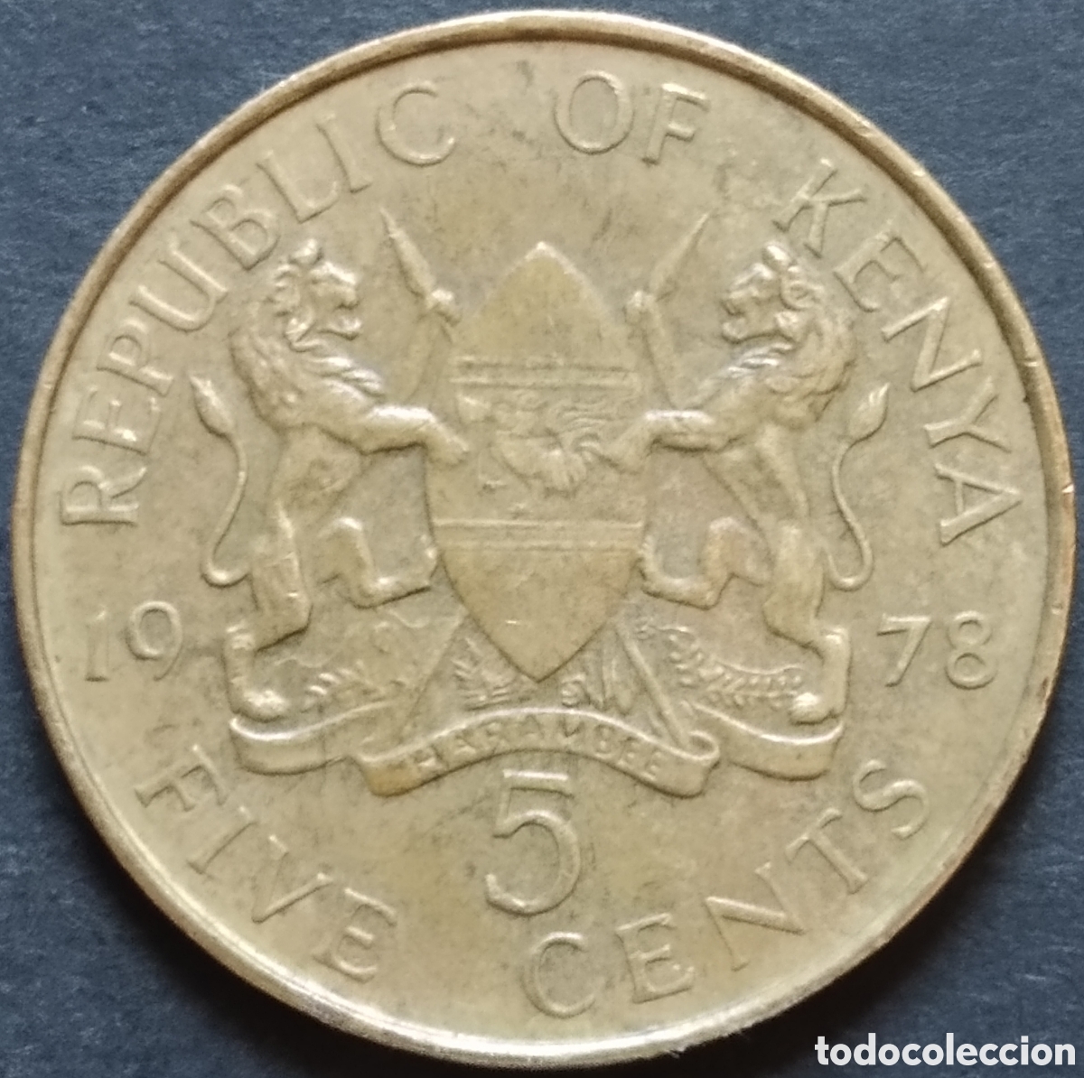 Monnaies anciennes d'Afrique: MONEDA - KENIA / KENYA 5 CENTS 1978