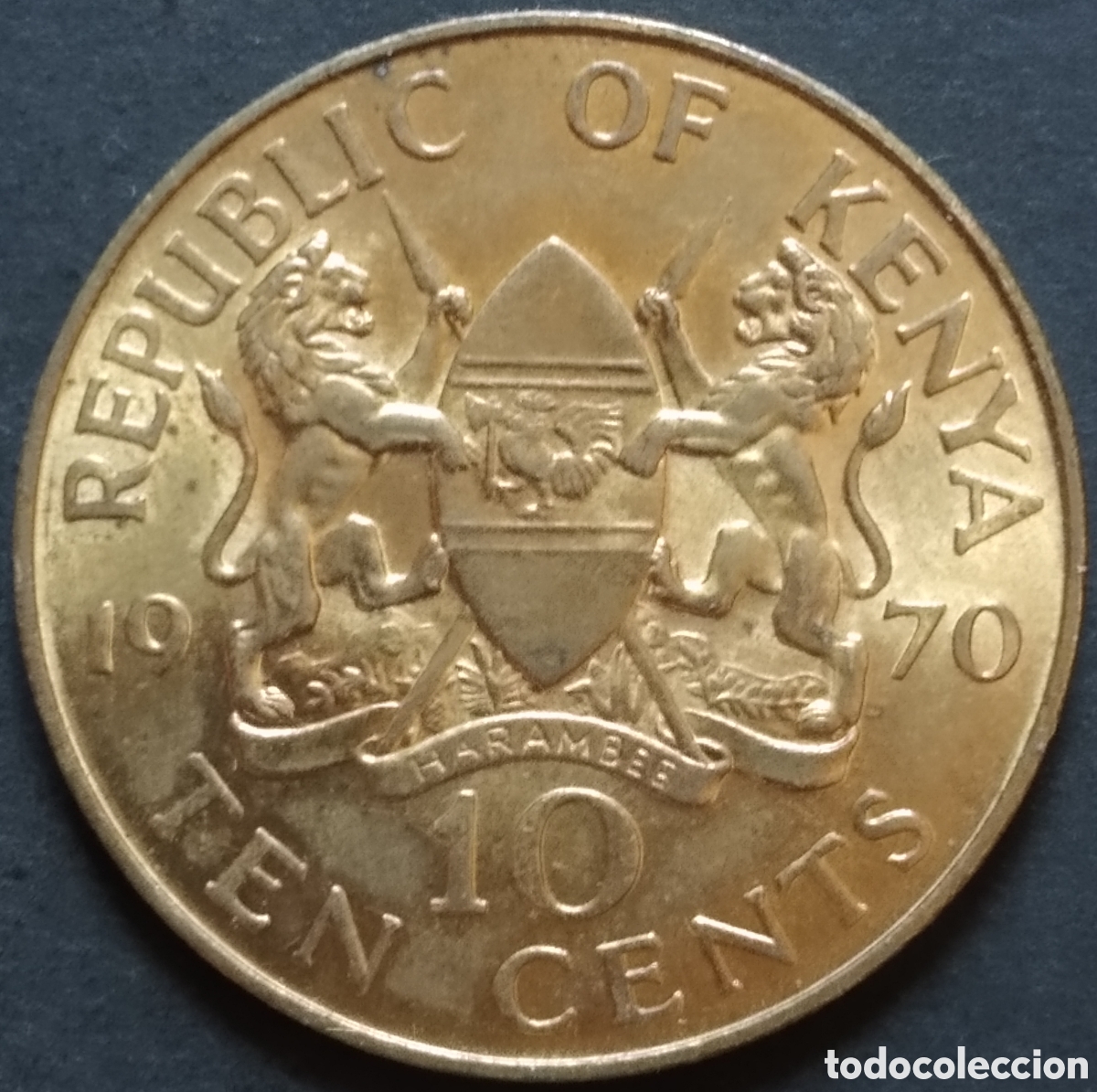 Monnaies anciennes d'Afrique: MONEDA - KENIA / KENYA 10 CENTS 1970