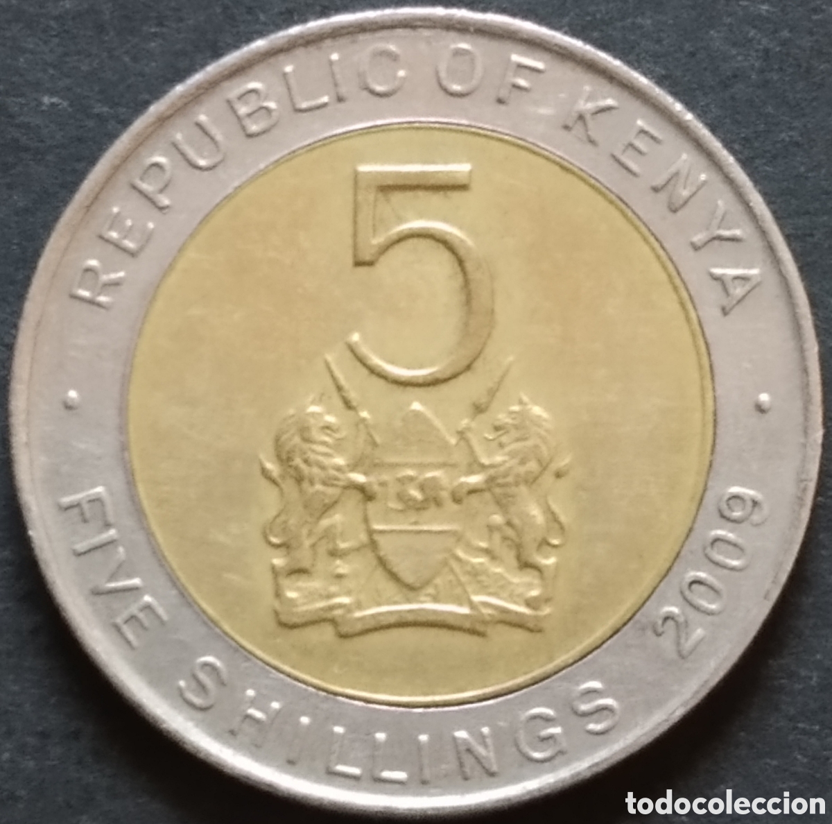 Monedas antiguas de &Aacute;frica: MONEDA - KENIA / KENYA 5 CHELINES / SHILLINGS 2009