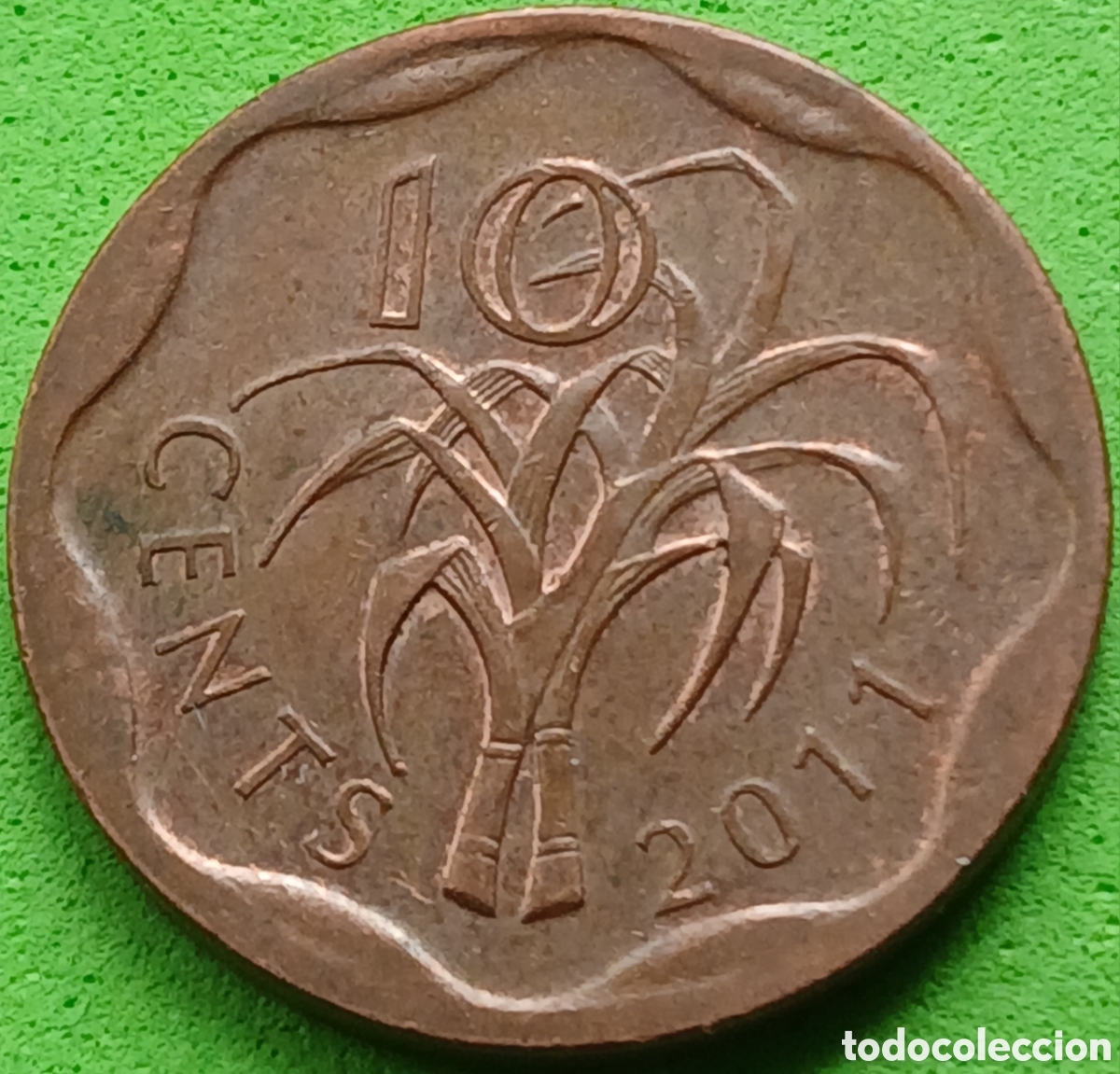Monedas antiguas de &Aacute;frica: Esuatini ( Swazilandia) 10 cents 2011 km#57