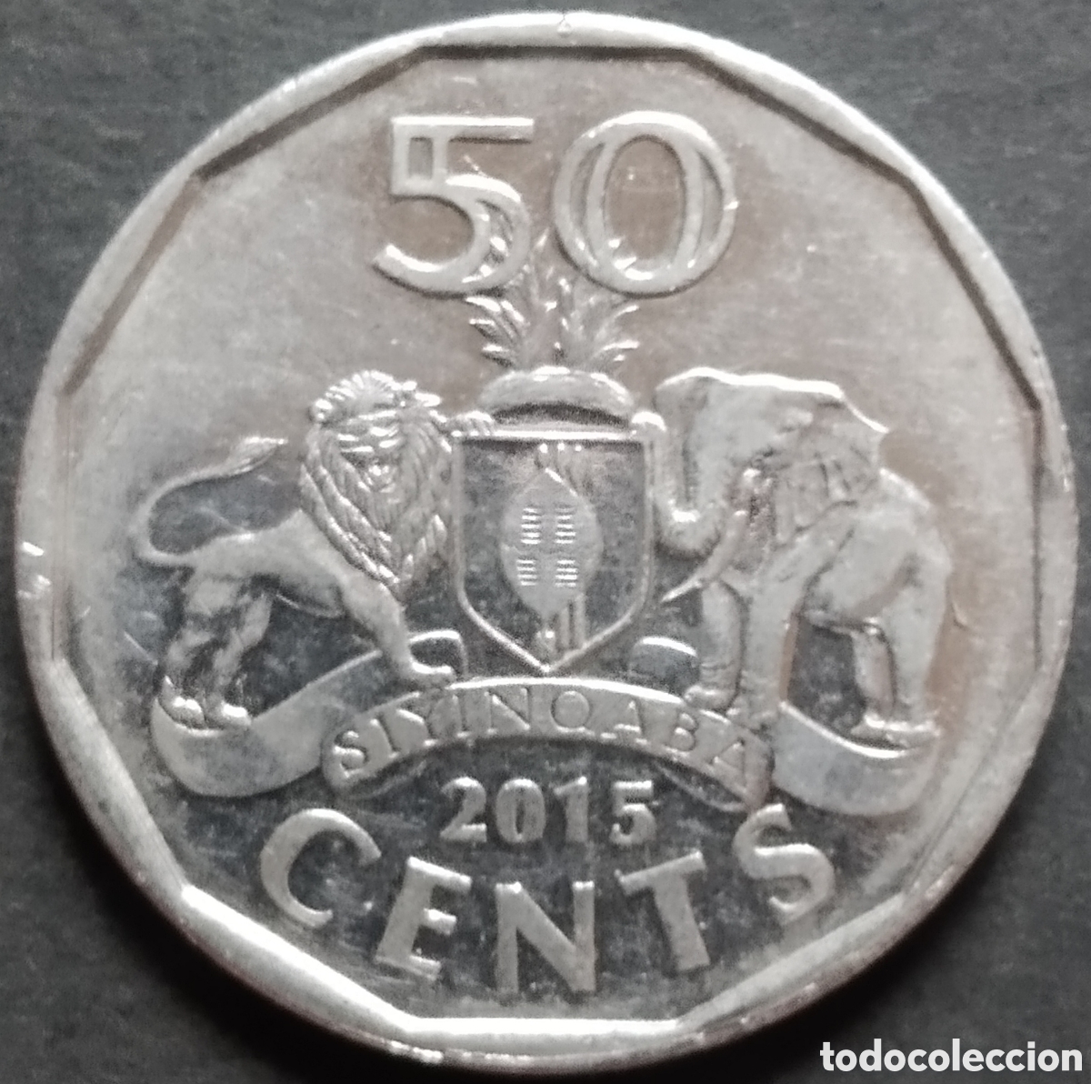 Monete antiche di Africa: MONEDA - SWAZILANDIA / ESUATINI 50 CENTS 2015